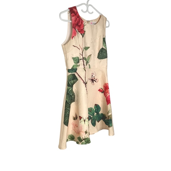 L’Atiste Boutique Dress Floral Fit & Flare • Textured Jacquard • Sleeveless - Picture 4 of 16